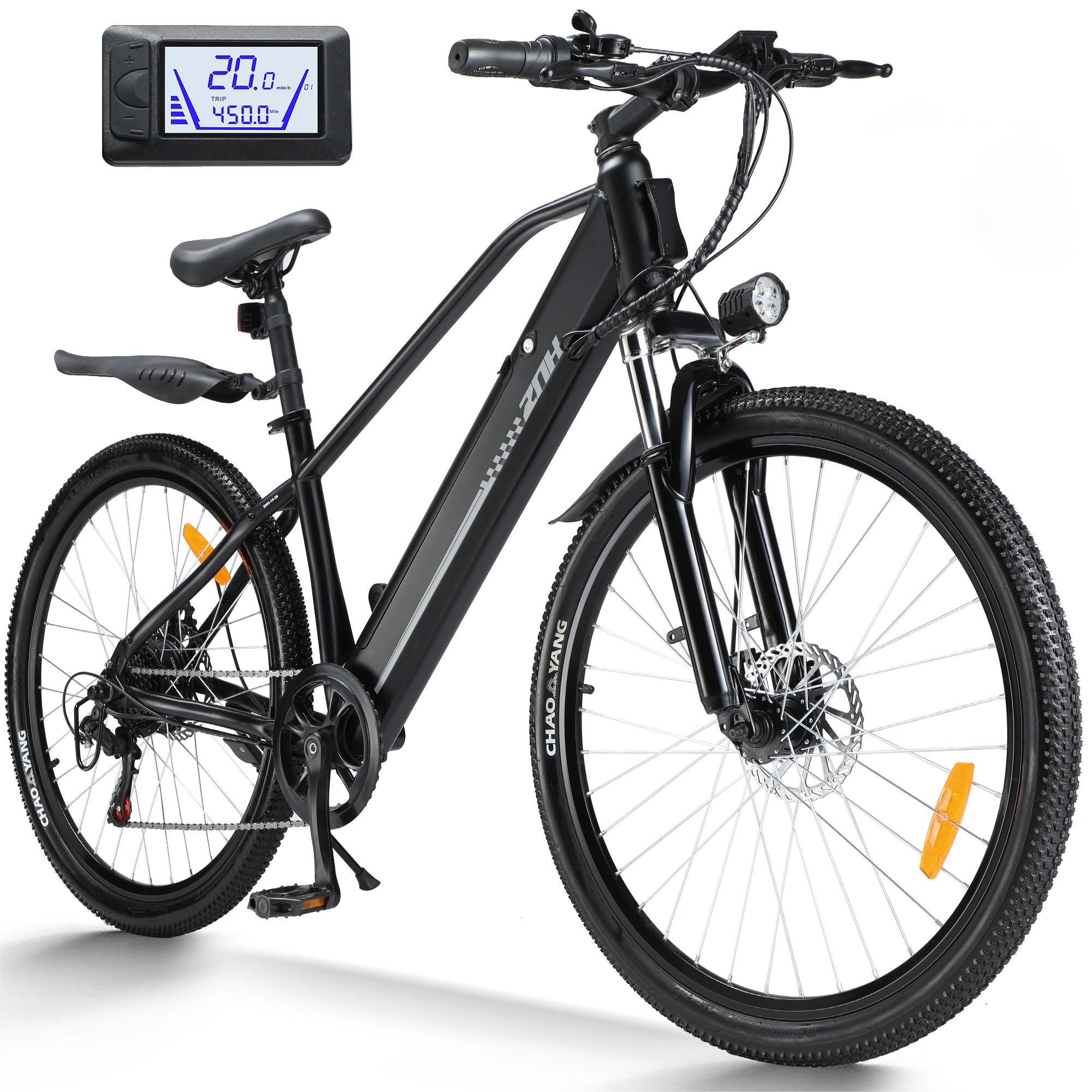 ZNH Electric Bike for Adults, 500W Motor, 26" Tires, 36V 10.4Ah Removable Battery, 50 Miles Range, 20 MPH Speed, Commuter City Ebike for Men and Women